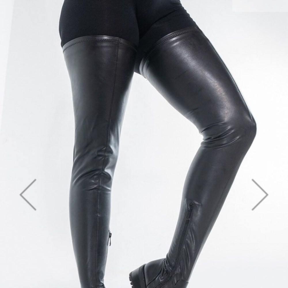 AKIRA over the knee boots